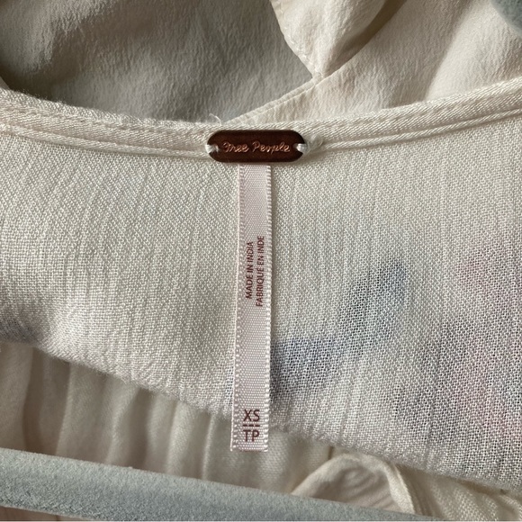 Free People Te Amo White Floral Embroidered Minidress size XS - Picture 11 of 11